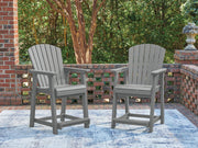 Nashville Furniture Outlets - Ashley Furniture - Sanctuary Beach Outdoor - Barstool (Set of 2) / Dark Gray - PCP227-124