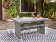 Nashville Furniture Outlets - Ashley Furniture - Naples Beach Outdoor - RECT Multi-Use Table / Light Gray - P439-625