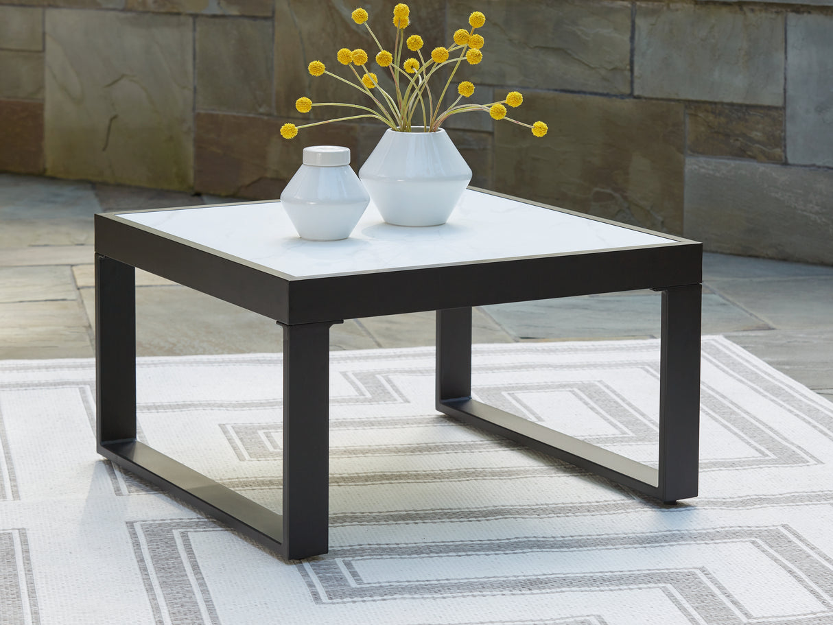 Nashville Furniture Outlets - Ashley Furniture - Beachloft Outdoor - Square Cocktail Table / Black/Gray - P490-708