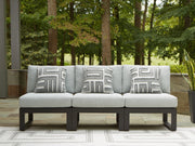 Nashville Furniture Outlets - Ashley Furniture - Beachloft Outdoor - 3-Piece Outdoor Sectional / Black/Gray - P490P6