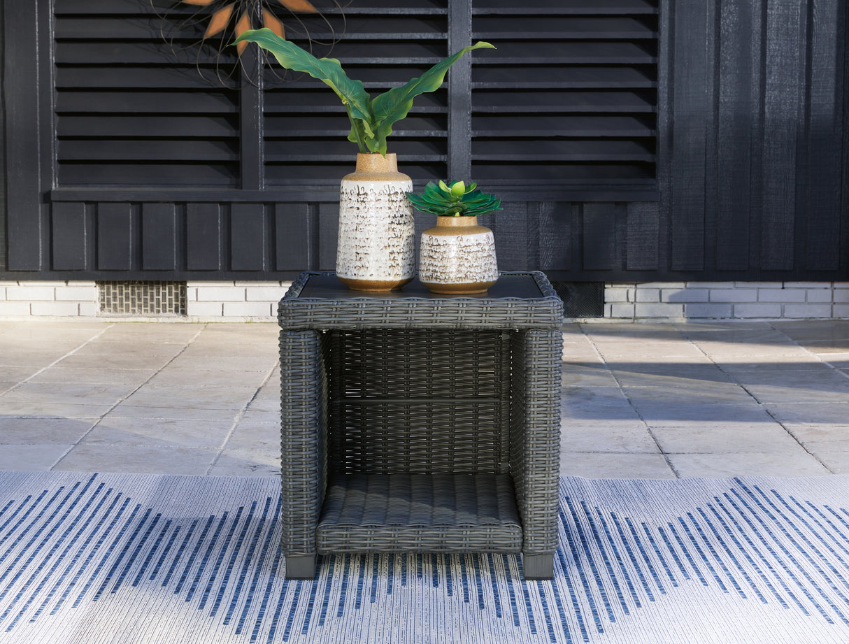 Nashville Furniture Outlets - Ashley Furniture - Elite Park Outdoor - Square End Table / Gray - P518-702