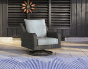 Nashville Furniture Outlets - Ashley Furniture - Elite Park Outdoor - Swivel Lounge w/ Cushion / Gray - P518-821