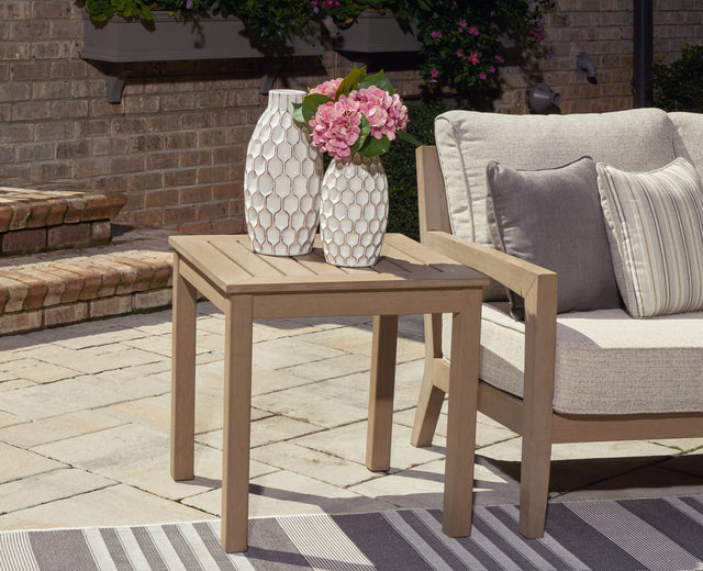 Nashville Furniture Outlets - Ashley Furniture - Hallow Creek Outdoor - Square End Table / Driftwood - P560-702