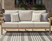 Nashville Furniture Outlets - Ashley Furniture - Hallow Creek Outdoor - Sofa with Cushion / Driftwood - P560-838
