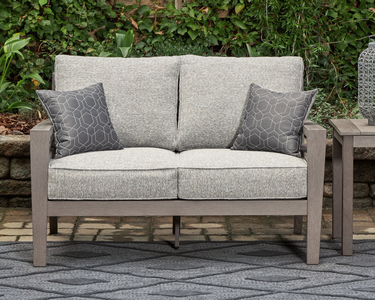 Nashville Furniture Outlets - Ashley Furniture - Hillside Barn Outdoor - Loveseat w/Cushion / Gray/Brown - P564-835