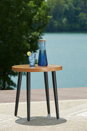 Nashville Furniture Outlets - Ashley Furniture - Horizon Hall Outdoor - Round End Table / Two-tone Brown - P572-706