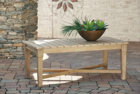 Nashville Furniture Outlets - Ashley Furniture - Carter Hall Outdoor - Sofa with Cushion / Beige - P601-838