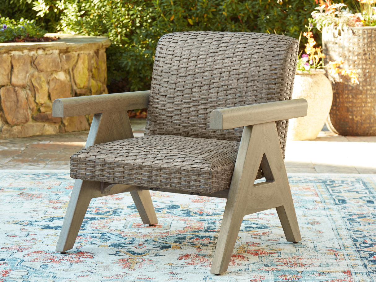 Nashville Furniture Outlets - Ashley Furniture - Cliff Trails Outdoor - Rocking Lounge Chair / Beige - PCP690-821