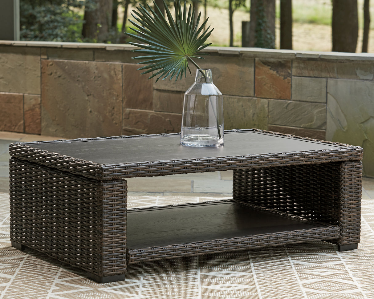Nashville Furniture Outlets - Ashley Furniture - Grasson Lane Outdoor - Square End Table / Brown - P783-702