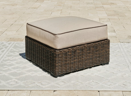 Nashville Furniture Outlets - Ashley Furniture - Coastline Bay Outdoor - Loveseat w/Cushion / Brown - P784-835