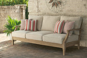 Nashville Furniture Outlets - Ashley Furniture - Clare View Outdoor - Sofa with Cushion / Beige - P801-838