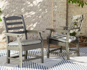 Nashville Furniture Outlets - Ashley Furniture - Visola Outdoor - Bench with Cushion / Gray - P802-600