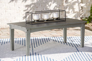 Nashville Furniture Outlets - Ashley Furniture - Visola Outdoor - Rectangular Cocktail Table / Gray - P802-701