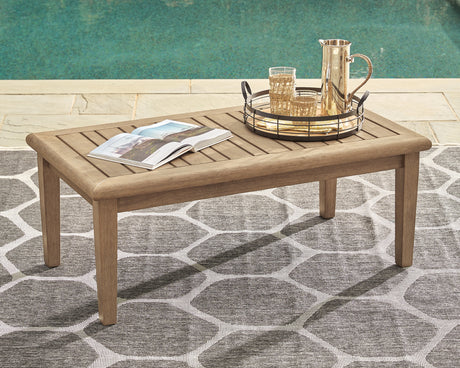 Nashville Furniture Outlets - Ashley Furniture - Gerianne Outdoor - Square End Table / Grayish Brown - P805-702