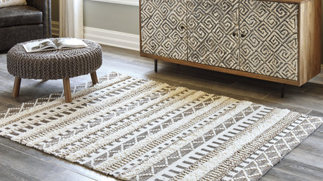 Nashville Furniture Outlets - Ashley Furniture - Karalee Rug - 8' x 10' Rug / Ivory/Brown - R404441