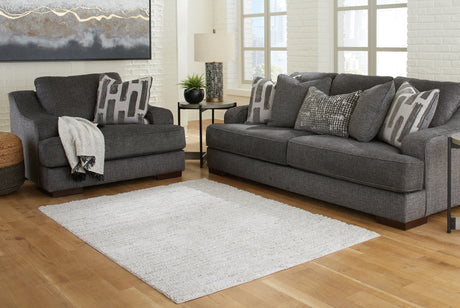 Nashville Furniture Outlets - Ashley Furniture - Ivygail Rug - 5' x 7' Rug / Gray - R404512