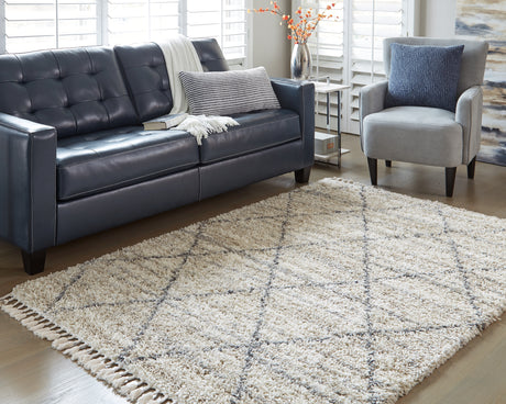 Nashville Furniture Outlets - Ashley Furniture - Abdalah Rug - 5' x 7' Rug / Beige/Gray - R404622