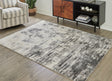 Nashville Furniture Outlets - Ashley Furniture - Gerdie Rug - 7'10" x 10' Rug / Cream/Gray - R404991