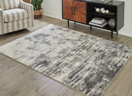 Nashville Furniture Outlets - Ashley Furniture - Gerdie Rug - 7'10" x 10' Rug / Cream/Gray - R404991