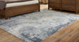 Nashville Furniture Outlets - Ashley Furniture - Langrich Rug - 7'10" x 10'6" Rug / Blue/Gray/Cream - R406131