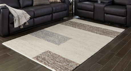 Nashville Furniture Outlets - Ashley Furniture - Barus Rug - 8' x 10' Rug / Beige/Brown/Gray - R406401