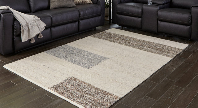 Nashville Furniture Outlets - Ashley Furniture - Barus Rug - 8' x 10' Rug / Beige/Brown/Gray - R406401