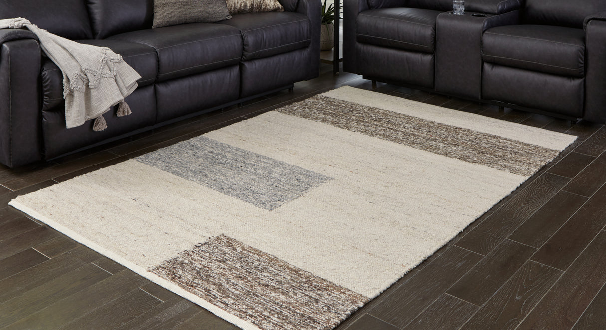 Nashville Furniture Outlets - Ashley Furniture - Barus Rug - 8' x 10' Rug / Beige/Brown/Gray - R406401