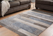 Nashville Furniture Outlets - Ashley Furniture - Sethburn Rug - 5' x 7' Rug / Cream/Brown/Gray - R406592