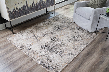 Nashville Furniture Outlets - Ashley Furniture - Elaning Rug - 8' x 10' Rug / Black/Gray/Cream - R406701