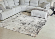 Nashville Furniture Outlets - Ashley Furniture - Langwell Rug - 8' x 10' Rug / Black/Gray/White - R406781
