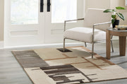 Nashville Furniture Outlets - Ashley Furniture - Kencher Rug - 5' x 7' Rug / Beige/Brown - R406822