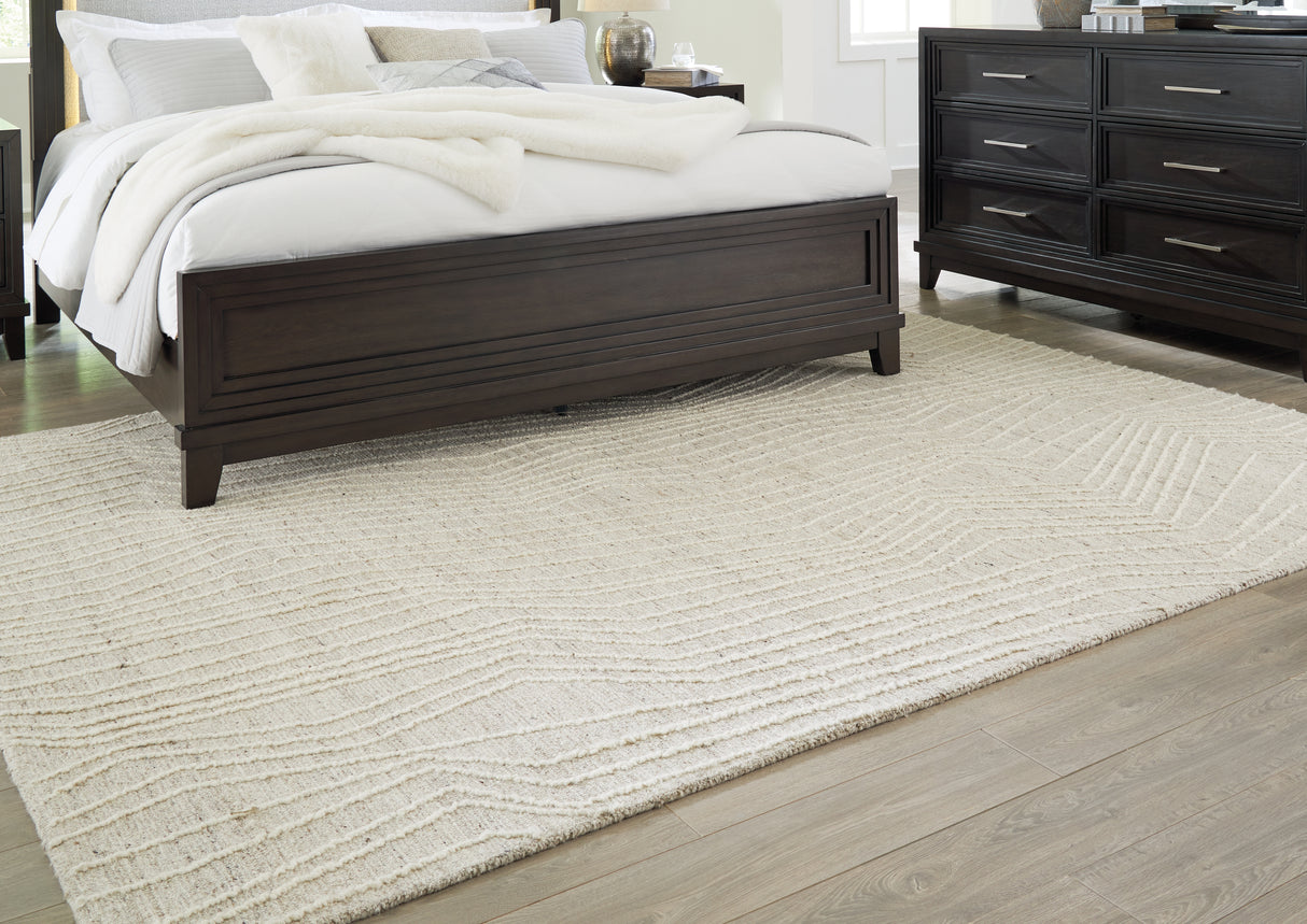 Nashville Furniture Outlets - Ashley Furniture - Varahill Rug - 8' x 10' Rug / Gray/Ivory - R406931