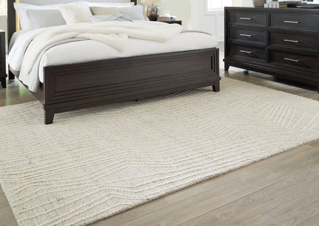 Nashville Furniture Outlets - Ashley Furniture - Varahill Rug - 8' x 10' Rug / Gray/Ivory - R406931