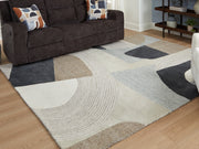 Nashville Furniture Outlets - Ashley Furniture - Edrickhill Rug - 8' x 10' Rug / Grayish Teal/Taupe/Cream - R407121