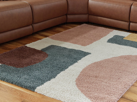 Nashville Furniture Outlets - Ashley Furniture - Flynnwick Rug - 8' x 10' Rug / Cream/Pink/Gray - R407181