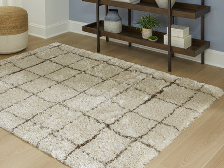 Nashville Furniture Outlets - Ashley Furniture - Wrenlow Rug - 8' x 10' Rug / Gray/Cream - R407221