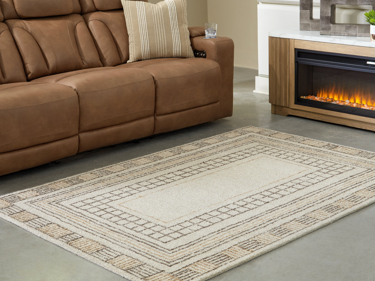 Nashville Furniture Outlets - Ashley Furniture - Idaman Rug - Medium Rug / Taupe/Brown - R407292