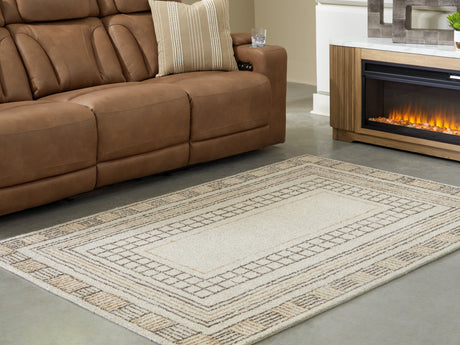 Nashville Furniture Outlets - Ashley Furniture - Idaman Rug - Medium Rug / Taupe/Brown - R407292