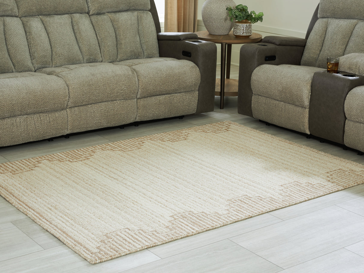 Nashville Furniture Outlets - Ashley Furniture - Emorymore Rug - Extra Large Rug / Brown/Beige - R407300