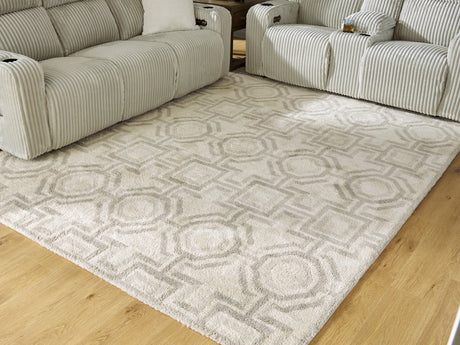 Nashville Furniture Outlets - Ashley Furniture - Maconville Rug - Medium Rug / Ivory/Gray - R407322