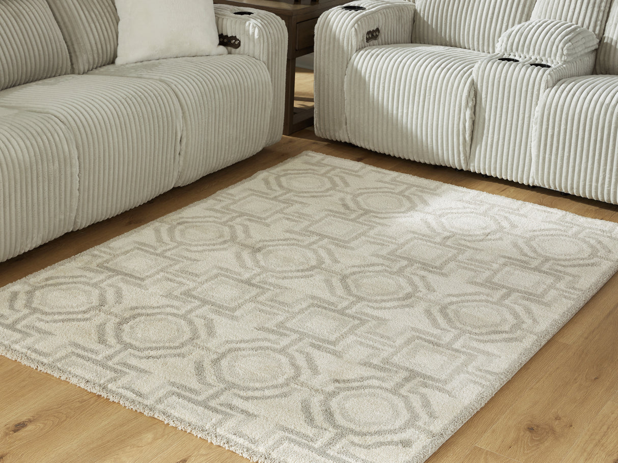 Nashville Furniture Outlets - Ashley Furniture - Maconville Rug - Medium Rug / Ivory/Gray - R407322