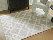 Nashville Furniture Outlets - Ashley Furniture - Unawick Rug - Medium Rug / Gray/Ivory - R407332