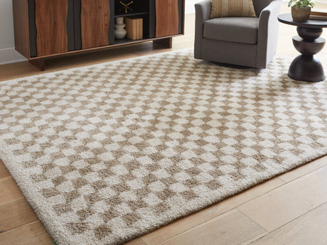 Nashville Furniture Outlets - Ashley Furniture - Karamen Rug - Large Rug / Taupe/Ivory - R407341
