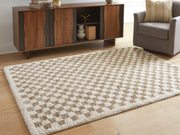 Nashville Furniture Outlets - Ashley Furniture - Karamen Rug - Medium Rug / Taupe/Ivory - R407342
