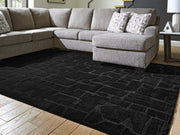 Nashville Furniture Outlets - Ashley Furniture - Gibbswell Rug - Washable 8' x 10' Area Rug / Black - R407461