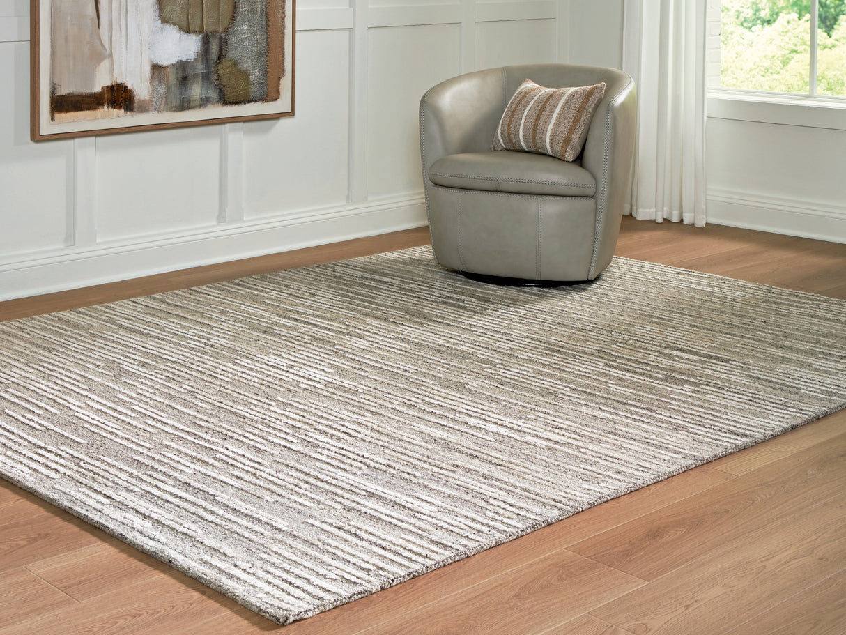 Nashville Furniture Outlets - Ashley Furniture - Eljory Rug - Large Rug / Gray - R408201