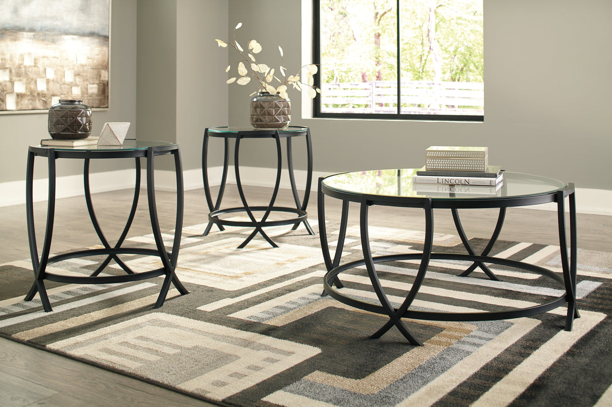 Nashville Furniture Outlets - Ashley Furniture - Tarrin Table (Set of 3) - Occasional Table Set (3/CN) / Black - T115-13