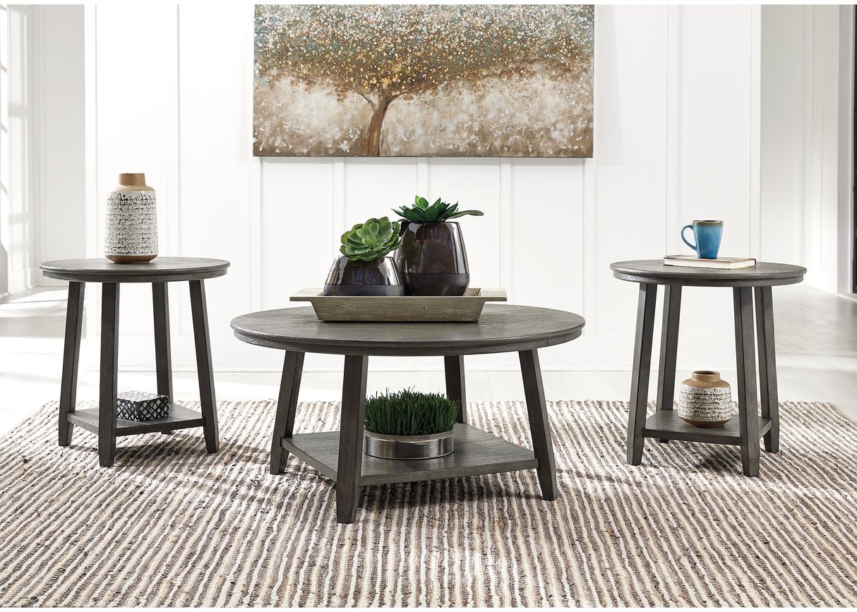 Nashville Furniture Outlets - Ashley Furniture - Caitbrook Table (Set of 3) - Occasional Table Set (3/CN) / Gray - T188-13