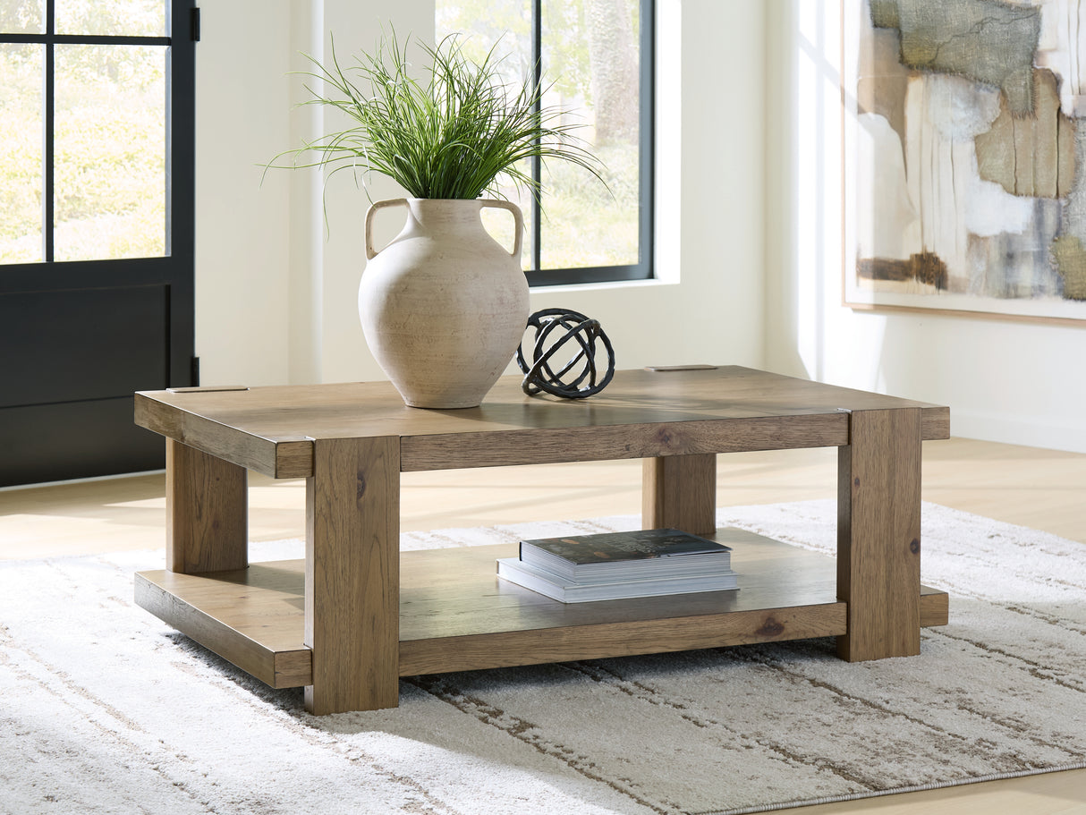 Nashville Furniture Outlets - Ashley Furniture - Flangren Coffee Table - Rectangular Cocktail Table - T553-1