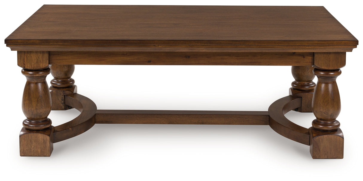 Nashville Furniture Outlets - Ashley Furniture - Sturlayne Coffee Table - Rectangular Cocktail Table / Brown - T609-1